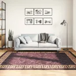 Covor lavabil, negru și auriu, 160x230 cm GartenMobel Dekor