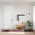 Covor lavabil, negru și auriu, 80x300 cm GartenMobel Dekor