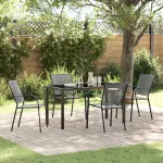 Set de masă pentru grădină 5 pcs Antracit GartenMobel Dekor