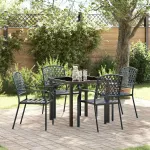 Set de masă pentru grădină 5 pcs Antracit GartenMobel Dekor