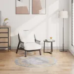 Covor lavabil, gri, φ120 cm GartenMobel Dekor