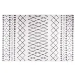 Covor lavabil, negru și alb, 160x230 cm GartenMobel Dekor