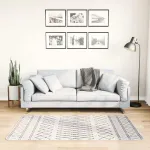 Covor lavabil, negru și alb, 80x150 cm GartenMobel Dekor