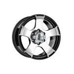 Jante aliaj DY366 16x8 6x139.7 ET25 negru diamond cut pentru 4x4