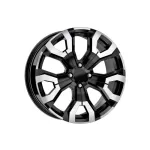 Set 4 jante aliaj DY1886 16x6.5 4x100 ET35 negru polish pentru Dacia, Renault, Opel