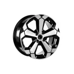 Jante aliaj DY427 16x6.5 5x114.3 ET32 negru diamond cut pentru Dacia Renault