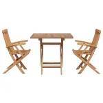 Set de masă pentru grădină 3 pcs Maro Lemn Solid de Acacia GartenMobel Dekor