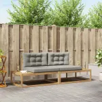 Set de canapele de exterior Alb 230,5 x 83 x 73 cm Poliester GartenMobel Dekor