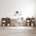 Set comodă TV 4 pcs Lemn Vechi 37 x 37 x 72 cm Lemn compozit GartenMobel Dekor