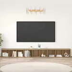 Set comodă TV Pe perete 3 pcs Stejar Artizanal 37 x 35 x 107 cm GartenMobel Dekor