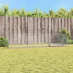 Cușcă pentru pui Argintiu 430 x 100 x 85 cm Oțel Galvanizat GartenMobel Dekor