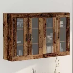 Mobilier cu Montaj pe Perete 2 pcs Lemn vechi 69,5 x 34 x 90 cm GartenMobel Dekor