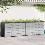 Depozitare pentru 3 pubele Wheelie 340 x 77.5 x 115.5 cm Oțel GartenMobel Dekor