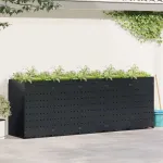 Depozitare pentru 5 pubele Wheelie Negru 340 x 77,5 x 121,5 cm GartenMobel Dekor