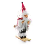 Decorațiune de Crăciun Moș Crăciun pe schiuri, 18 cm, MagicHome