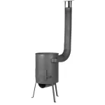 Sobă pentru ceaun Strend Pro Baker R2-D2, 45 cm, grafit, 20 L