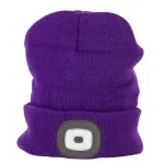 Caciula cu LED reincarcabila USB Strend Pro Albacore, mov, 4 SMD