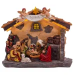 Decorațiune de Crăciun Betleem MagicHome cu LED alb cald, 36x15x29 cm