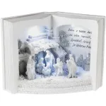 Decor de Craciun MagicHome Betleem in carte cu 3 LED pentru interior