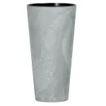 Kvetináč s vložkou TUBUS Slim Beton 400x762 mm, vzhľad betón