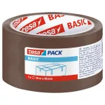 Bandă adezivă pentru ambalare Tesa Basic maro, 48 mm x 50 m