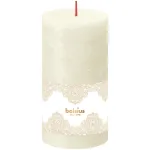 Lumanare decorativa cilindrica Bolsius aurie pentru Craciun, 54 ore, 68x130 mm