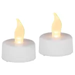 Set 2 lumânări LED albe pentru mormânt, cu flacără mobilă MagicHome