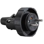 Stecher cauciucat Strend Pro pentru prelungitor, 230V, IP65, 16A, negru