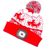 Čiapka Strend Pro X-mas kid červená M, 4x SMD LED, USB nabíjanie