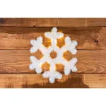 Fulg decorativ LED MagicHome pentru Crăciun, lumină caldă, 43 cm