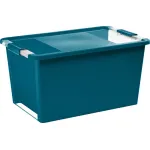 Cutie de depozitare cu capac KIS Bi-Box L, 40L, turcoaz, 35x55x28 cm
