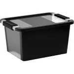 Cutie de depozitare cu capac KIS Bi-Box S, 11 L, neagra
