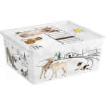 Cutie de depozitare cu capac KIS C Style Pets M, 18L, 34x40x17 cm