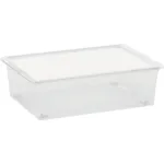 Cutie de depozitare cu capac KIS C-Box L, 27 L, transparentă, 39x55x16 cm