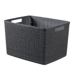 Coș de depozitare Curver Jute L, 20 l, gri închis, 28x36x23 cm