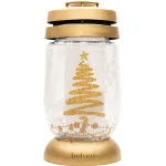 Candelă funerară Bolsius cu brad 3D, 36h ardere, 22,4 cm