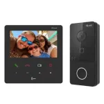 Kit Videointerfon HiLook, 2MP, ecran TFT 4.3, Wi-Fi 2.4GHz, PoE, IR 3m, montare aparenta, IP65 - VI-K46P