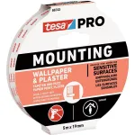 Banda montaj dublu adeziva tesa PRO pentru tapet si tencuiala 19 mm x 5 m