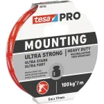 Bandă dublu adezivă de montaj Tesa PRO Ultra Strong, 19 mm x 5 m
