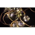 Ghirlandă solară Strend Pro cu 10 LED-uri tip bec, 3,8 m