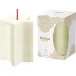 Lumanare decorativa Bolsius in forma de stea, parfum vanilie, 100x70 mm