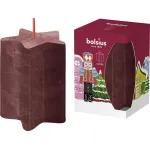 Lumânare decorativă Bolsius Crăciun, stea roșie cu cutie Luscătorul, 100x70 mm