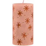 Lumânare decorativă Bolsius Rustic crem caramel, cilindrică, 130 x 68 mm