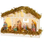 Betleem decorativ de Crăciun cu 5 LED alb cald, pentru interior