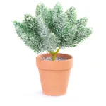 Decor de Craciun MagicHome cu crengute ninse in ghiveci, 20 cm