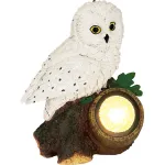 Decorațiune solară de grădină Bufniță cu LED, 17x14x21 cm