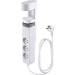 Prelungitor Strend Pro 6in1, 1,4 m, 3 prize, USB-A, USB-C, prindere birou