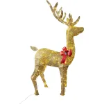 Figurină ren de Crăciun cu 150 LED alb cald, exterior, 150 cm