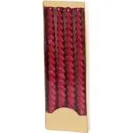Lumanari spiralate rosii MagicHome Craciun, 25 cm, set 4 buc