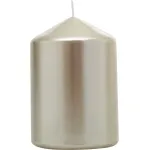 Lumânare decorativă MagicHome Crăciun, cilindrică, șampanie metalizat, 7x10 cm